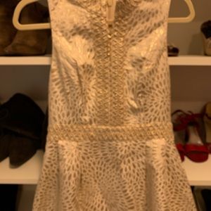 Rare find!  Lilly Pulitzer Franci dress in gold.